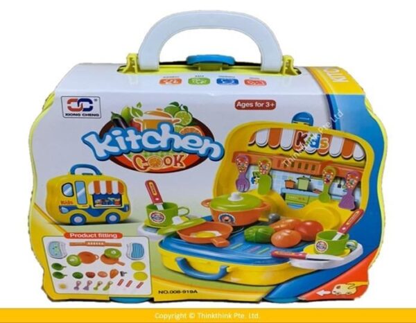 Kitchen Cook Little Chef Suitcase Play Set For Kids Think Think   242 600x466 