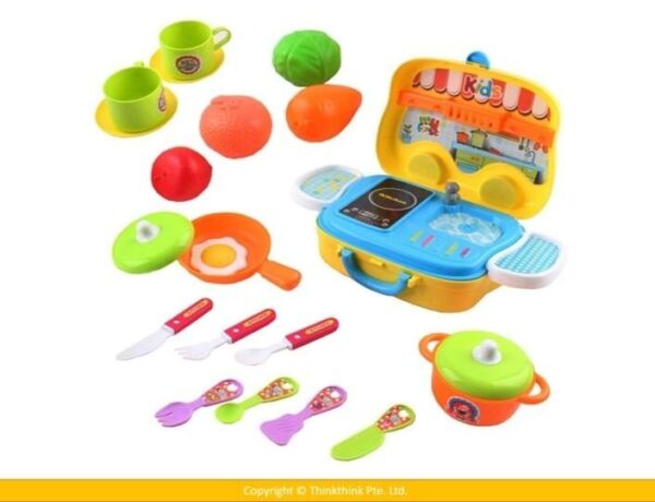 Kitchen Cook Little Chef Suitcase Play Set for Kids – Think Think